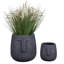 Textured Concrete Effect Face Oval Planter-2088344408-2088344410