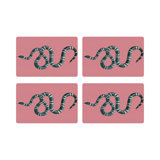 Serpent Vegan Leather Rectangle Pebble Placemat