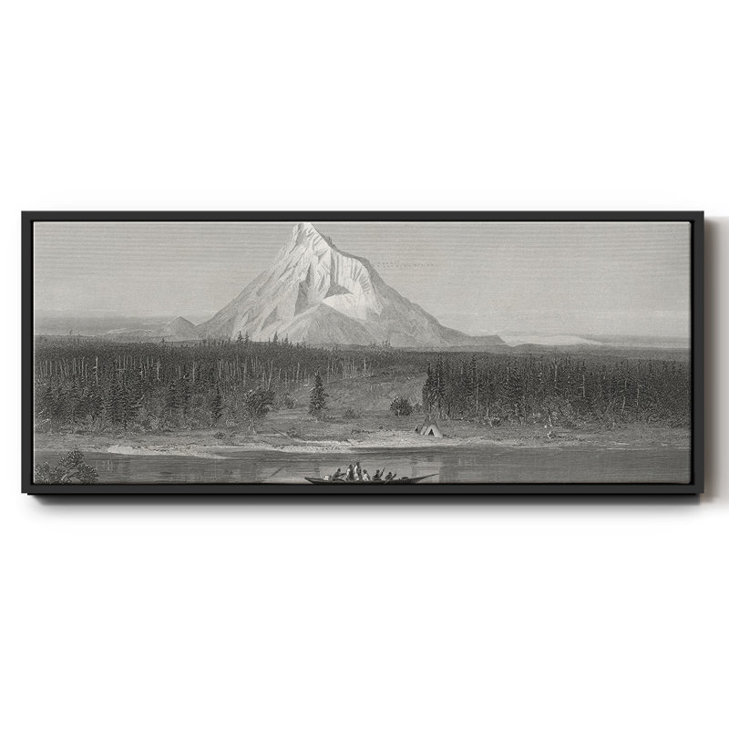 «Mount Hood from the Columbia», toile encadrée