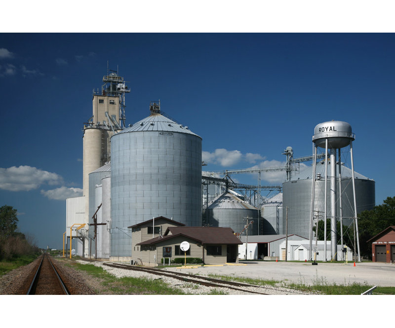 Élévateurs à grain à Royal, Illinois, H 12 po x l 18 po