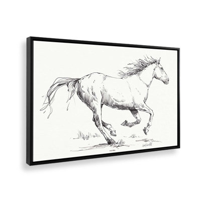 Reproduction d'art sur toile «Gallop S Croquis» par Anne Tavoletti