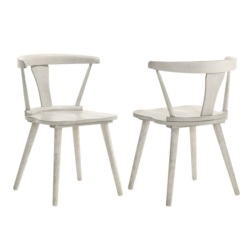 Ensemble de 2 pièces pour chaise de salle à manger rustique moderne de style campagnard au design rétro, facile à assembler