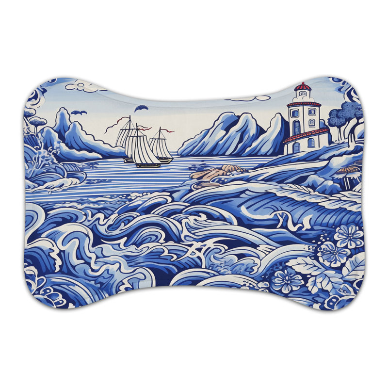 Coastal Designs - Tapis d'alimentation en os 1 pièce, Grand (14 po)