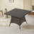Square Outdoor Dining Table with Legs