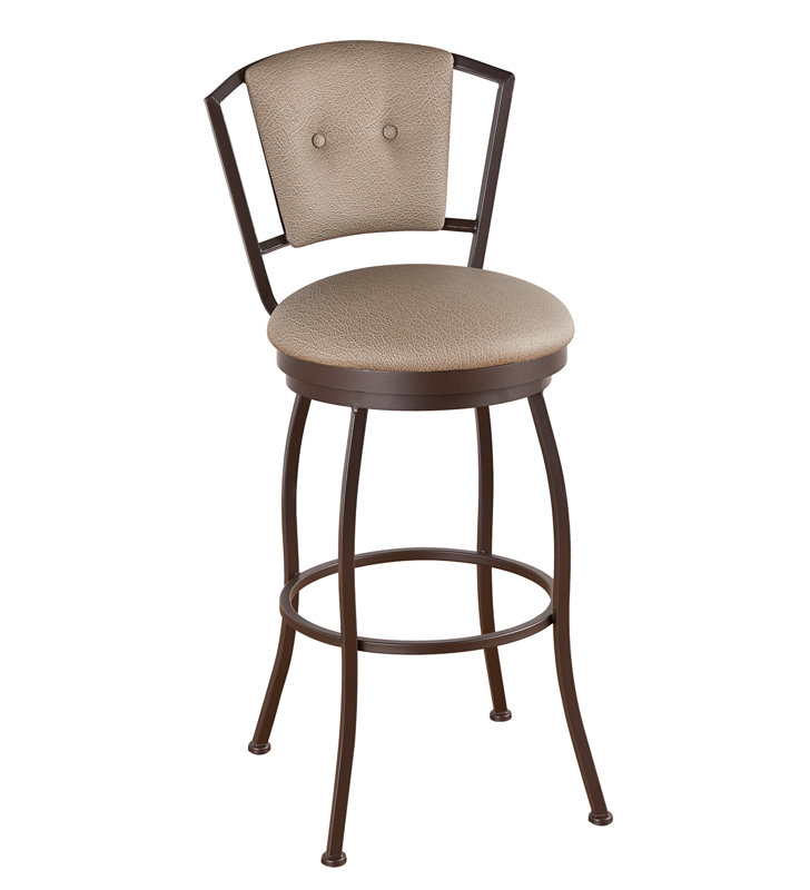 Comptoir pivotant, bar et très grand tabouret Eglinton, Noir mat, Brun Ford, Très grand (assise de 34 po de hauteur)