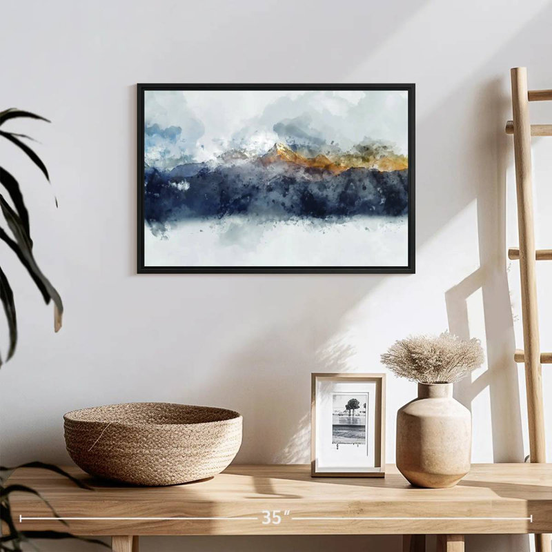 Bolan Mountain Range, 19" X 13", Floating Frame Black