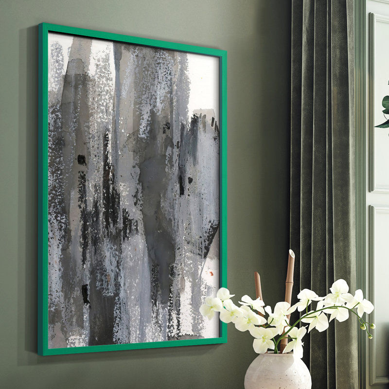 «Loft Pastel III», reproduction encadrée - bois massif, Blanc, H 20 po x l 16 po