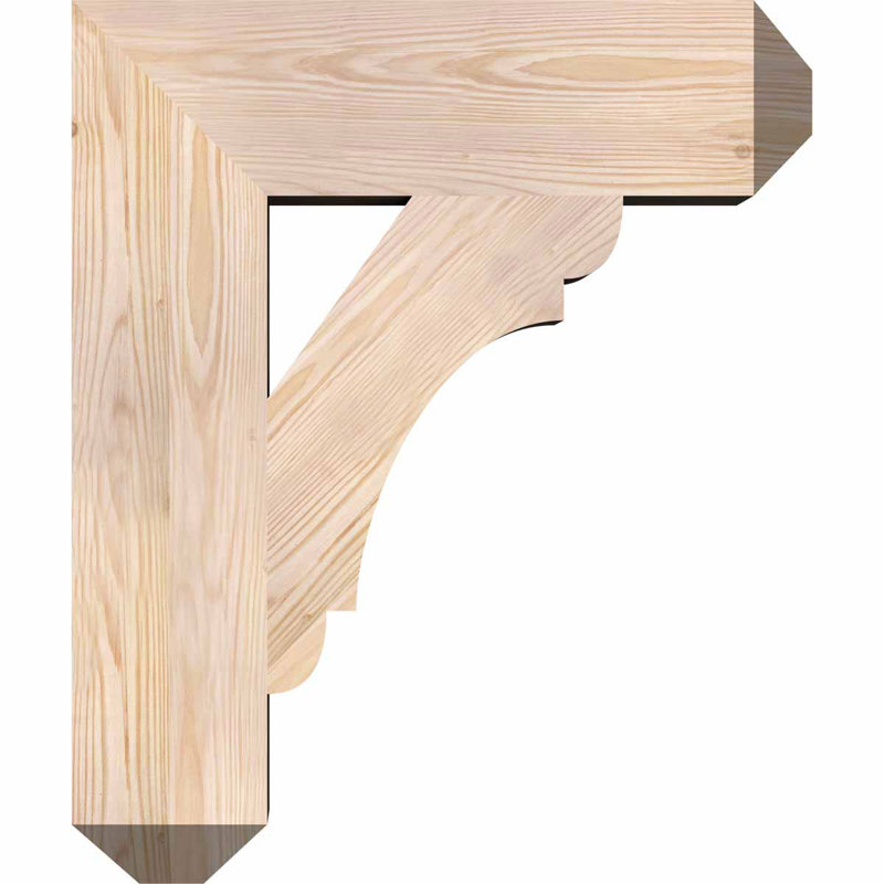 Olympic Craftsman Bracket, 26"H x 5.5"W x 22"D, Douglas Fir (Smooth)