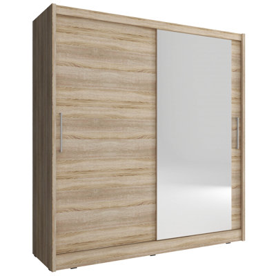 Darbonne 2 Door Solid + Manufactured Wood Wardrobe