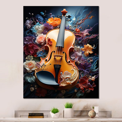 " Chromatic Floral Violin Symphony "