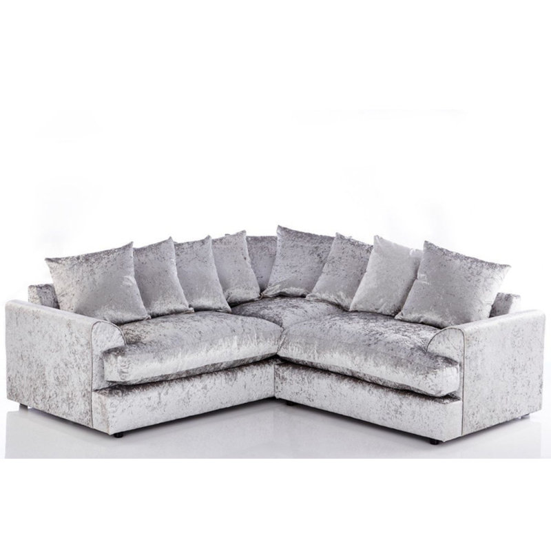 Terry Corner Sofa, Silver
