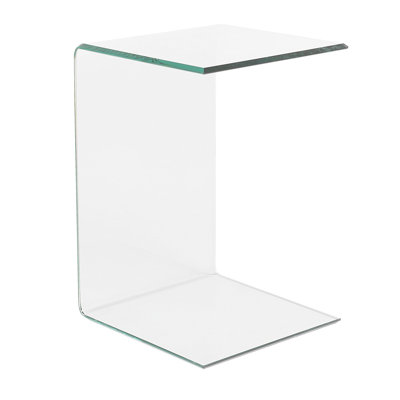Paseo Glass Top C Table End Table
