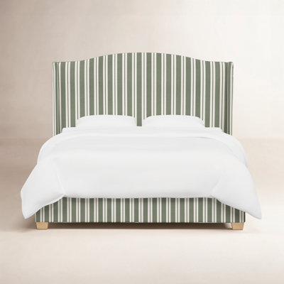 Allis Cotton Wingback Bed