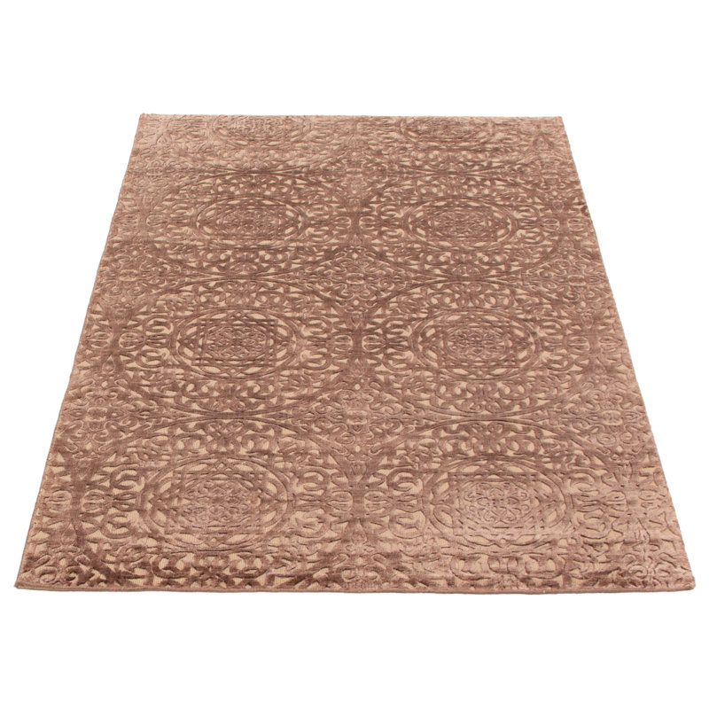 Tapis brun clair tissé à la main Gadar