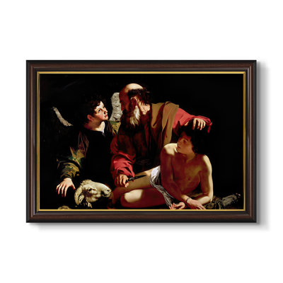Le Sacrifice d'Isaac (version Uffizi), v. 1603 - Caravage - Toile avec cadre sur mesure