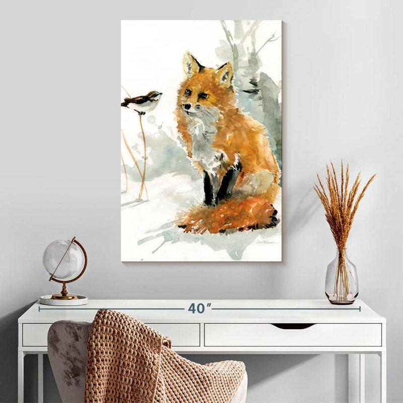 Brampt Fox And Friend, 30" H x 20" W