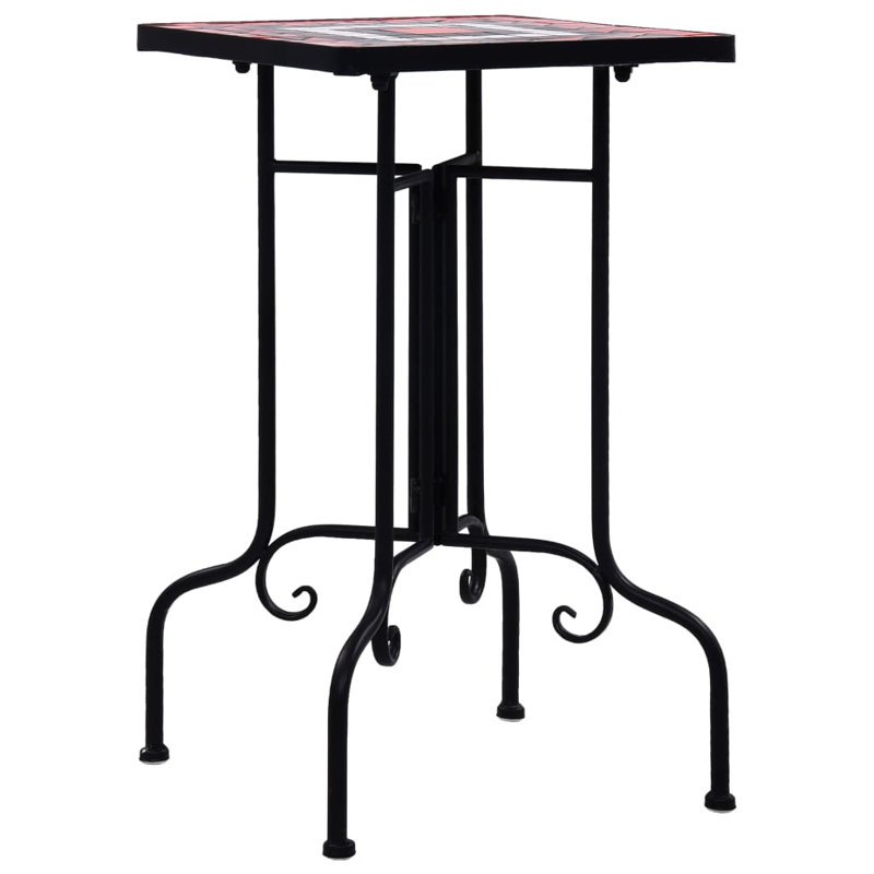 Table d'appoint Mehdi, Terre cuite et blanc
