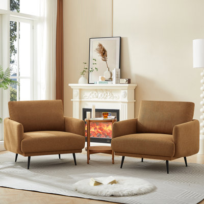 Fauteuil d'appoint à accoudoirs simples Chrisester Widest