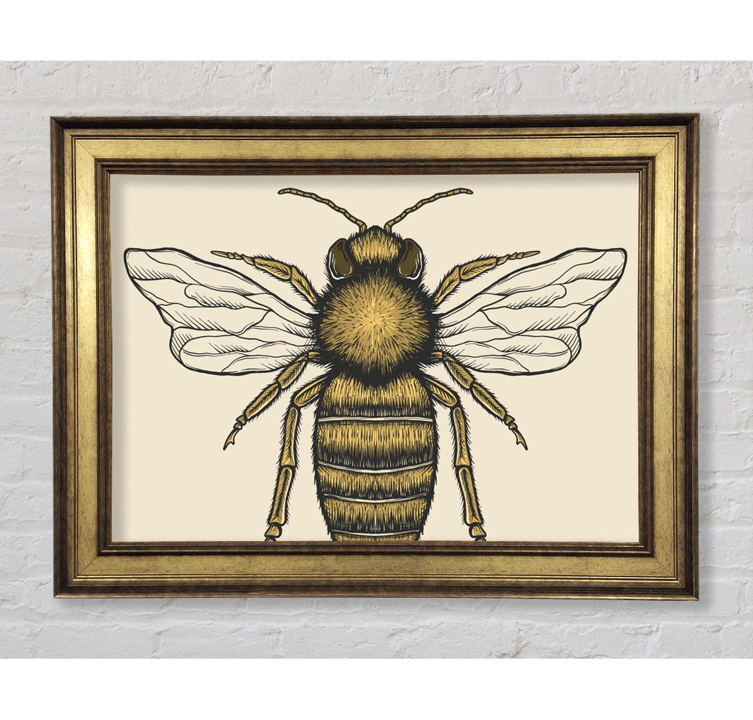 The Lovely Honey Bee - Einzelner Bilderrahmen Kunstdrucke