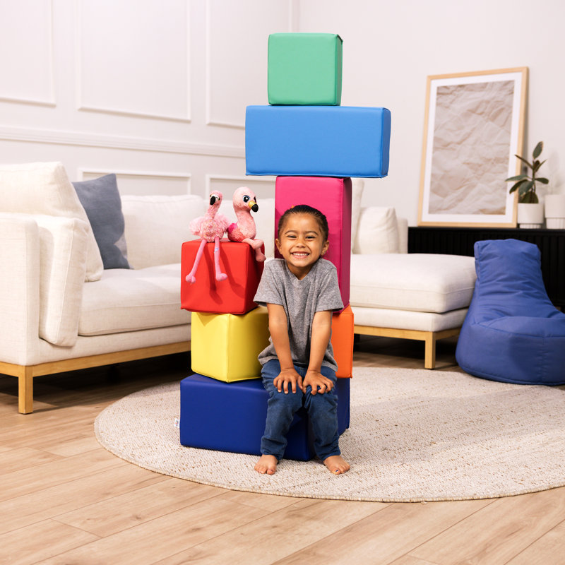 Softscape Block Set 7-Piece, Red/Yellow/Navy