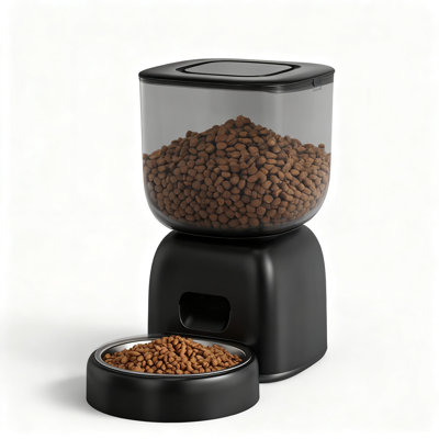 Automatic Cat And Dog Feeder, 3L Capacity, Battery-Operated With 180-Day Life, Programmable Portion Control(Black)