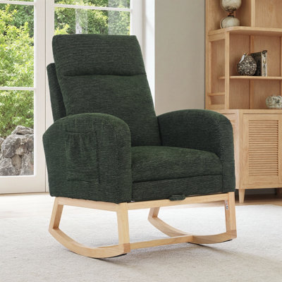 Chaise berçante gris foncé Modern Modern