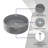 CASAINC Maple 17'' Concrete Circular Bathroom Sink-86669233