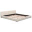 Cadre de lit rembourré beige élégant-1552438180