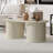 Aurel Modern 39.2" Fluted Oblong Round Base Living Room Coffee Table-1405565783