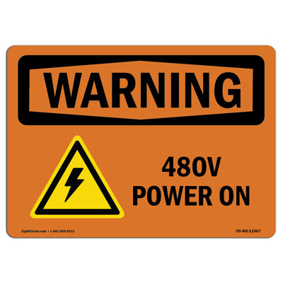 Panneau d'avertissement Osha