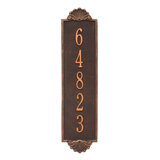 Shell Personalized Vertical Estate 5-Line Wall Address Plaque