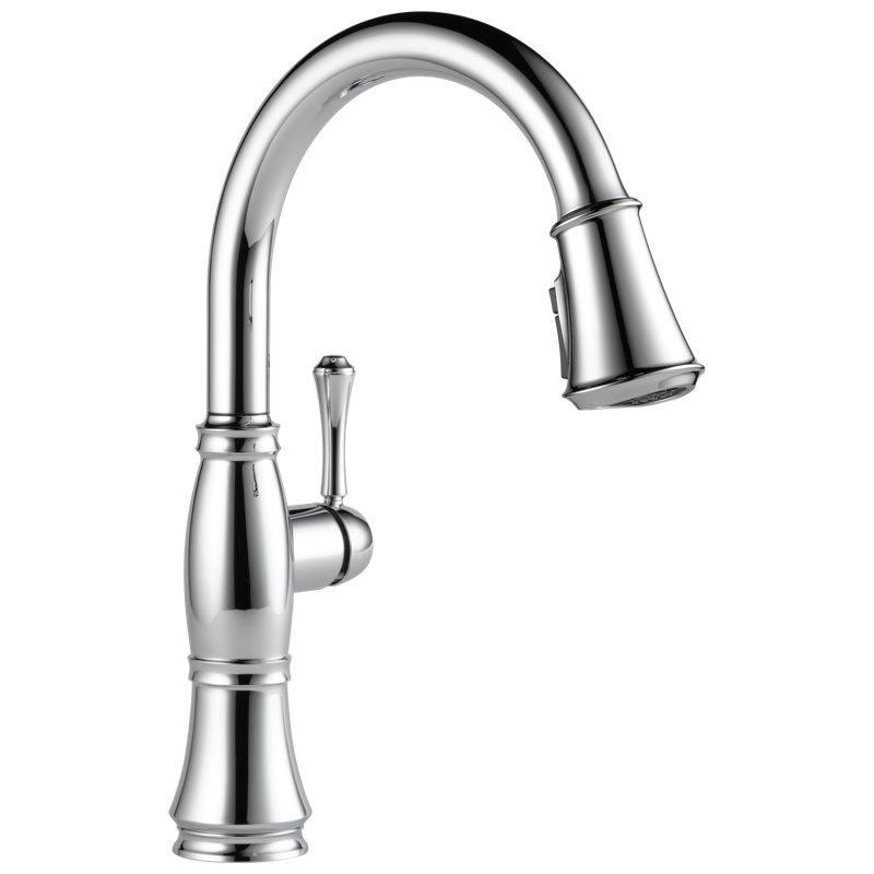 Cassidy Pull Down Sprayer Kitchen Sink Faucet, Single Handle Kitchen Faucet, Chrome