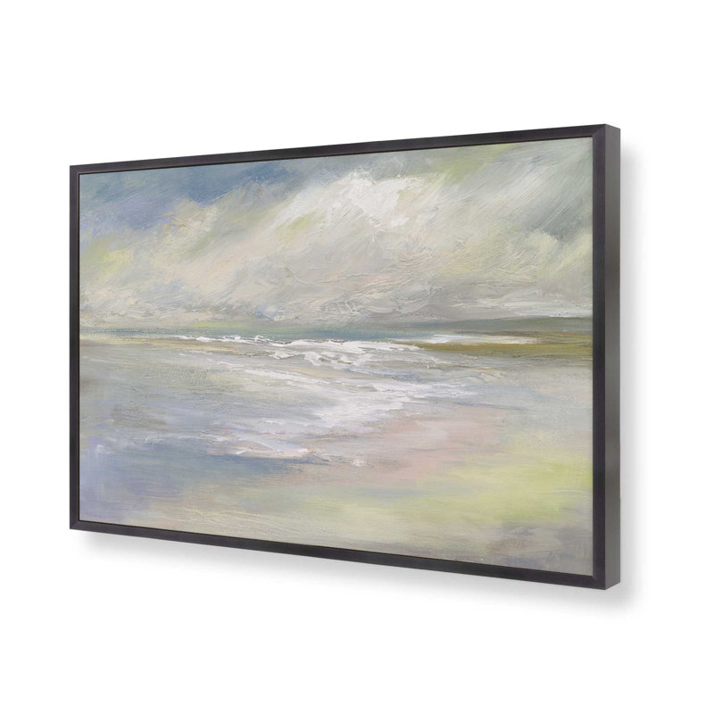 Shoreline Dreams II, H 12,25 po x l 15,25 po, Encadrement ouvert, zinc vieilli