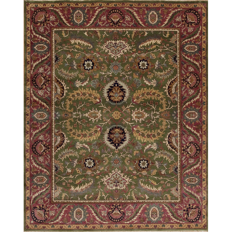 Mahal Hand Knotted Wool Area Rug