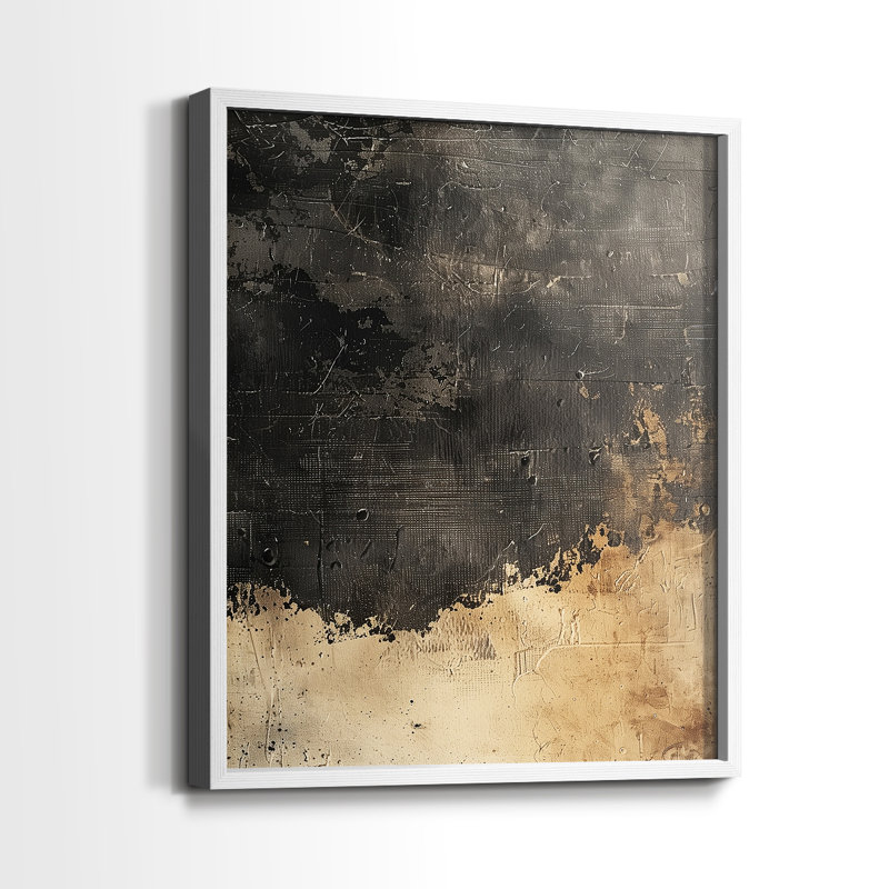ABSTRACT Series CECXLII - Impression encadrée de qualité supérieure - Prêt à être accroché - Aucun clou requis, Cadre blanc