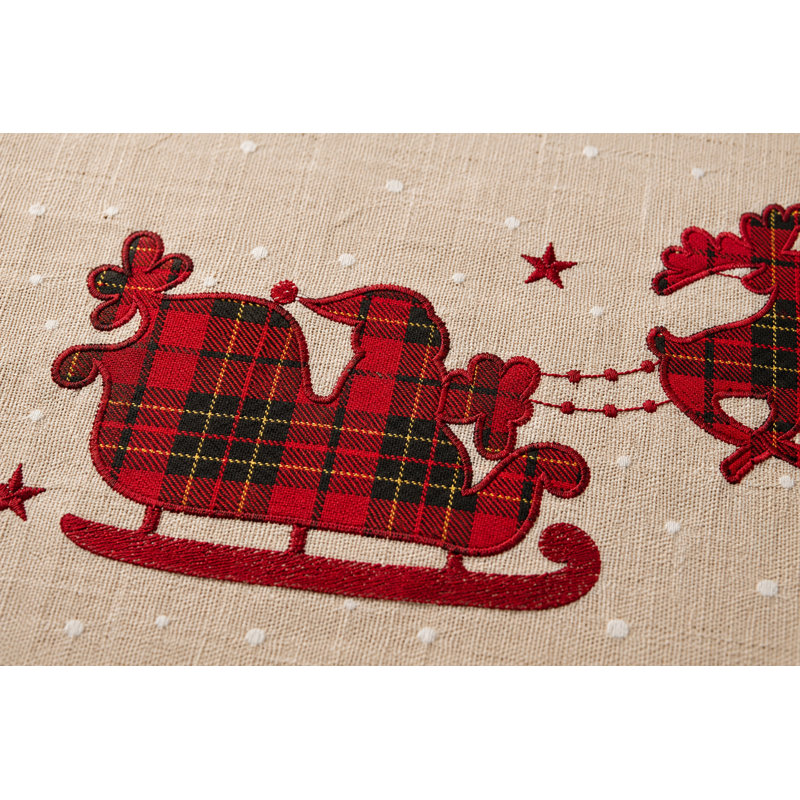 Récapitulatif 20" appliquer tartan père noël avec rennes Innis
