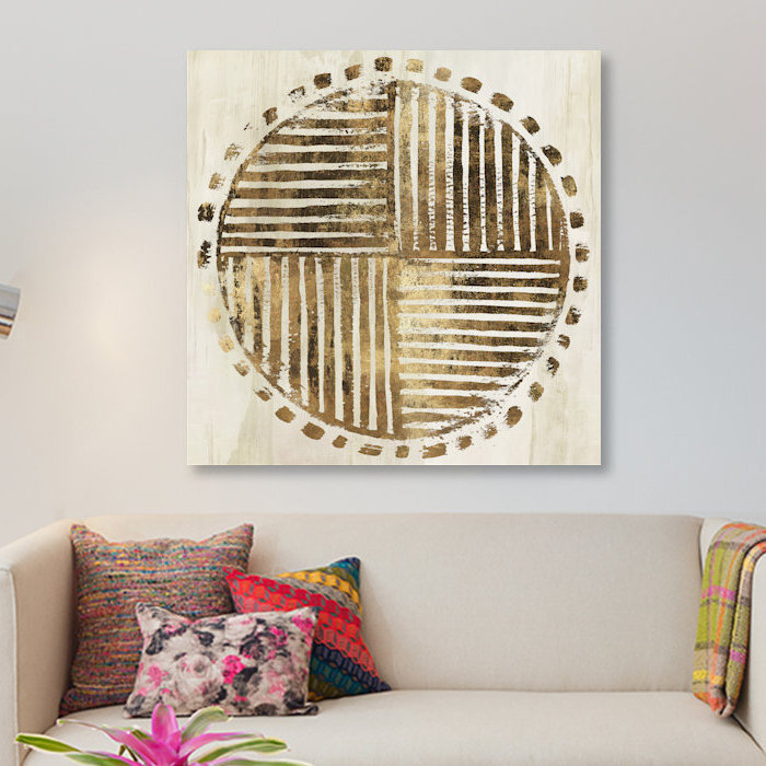 «African Lines I», impression sur toile, H 48 po x l 48 po x P 1,5 po, Toile tendue, Pas de tapis
