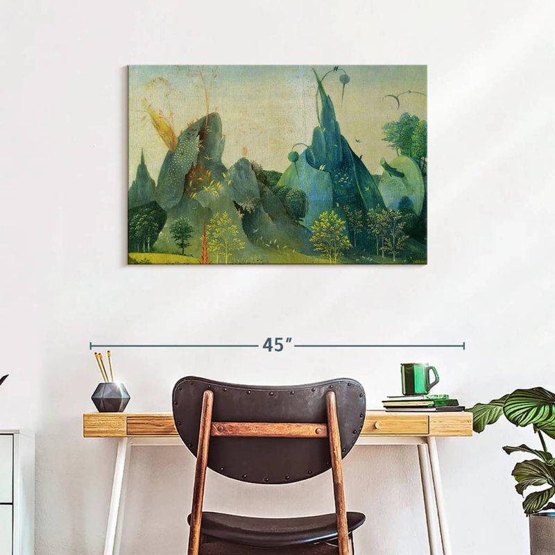 Kelan, le jardin des délices terrestres II, H 24 po x l 36 po