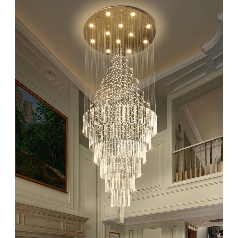 Lustre Glam, Doré, 118" H x 31.5" W x 31.5" D