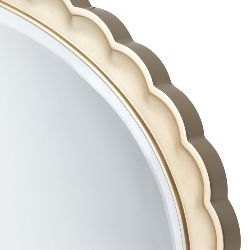 Malibu Crest Oval Engineered Wood Beveled Wall Mirror