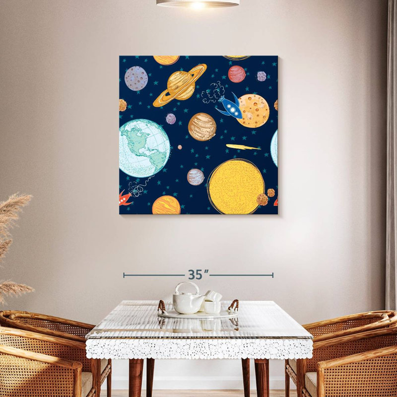 Oberle Space Journey Pattern, 36" H x 36" W