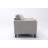 Damian 57" Light Gray Woven Fabric Loveseat