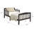  Wood Toddler Bed with Safety Rail-136620805