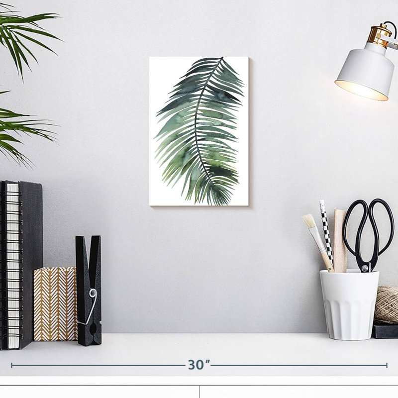 Palmier non attaché V, H 12 po x l 8 po