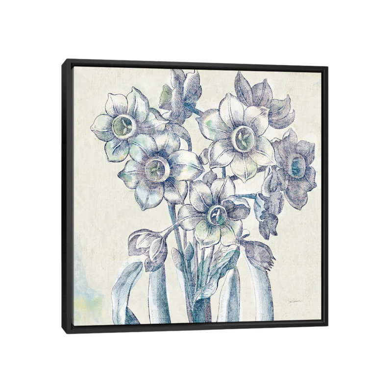 Belle fleur iv, impression sur toile tendue, H 37 po x l 37 po x P 1,5 po, Pas de tapis, Toile tendue