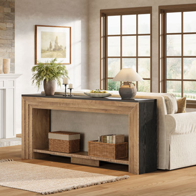 Console extra longue de 70,9 pouces pour le salon, le vestibule, le canapé à 2 niveaux Farmhouse derrière le canapé