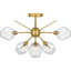 Plafonnier semi-encastré 6 lumières Albro-915502137