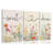 Framed Bedroom Canvas Wall Art Set Of 3 Farmhouse Sweet Dreams Colorful Wildflowers Pictures Prints Wall Decor For Above Bed Wall Decor Bedroom Decor 12X16in