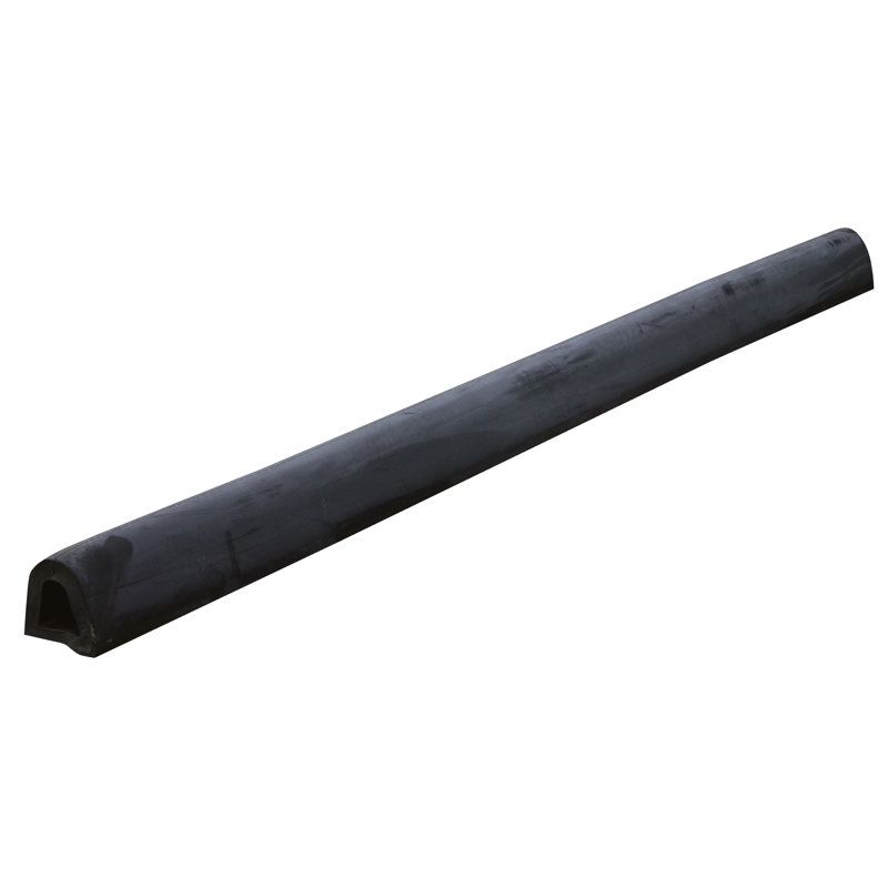 Extruded Rubber Fender Bumper, 6" H x 6" W x 120" D