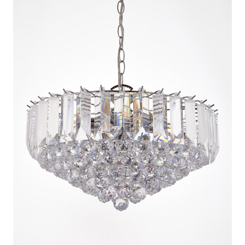 Kacey 6 - Light Crystal Chandelier